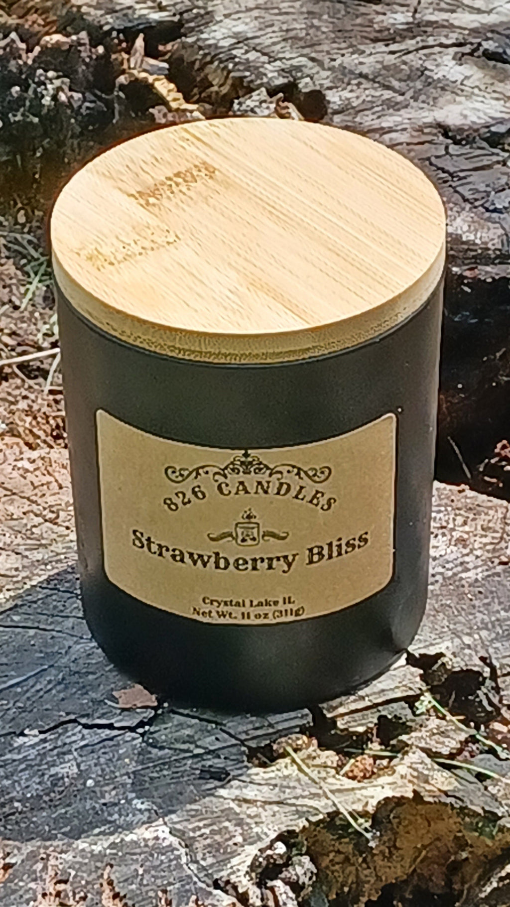 Strawberry Bliss Candle: 11oz Soy Wax Candle