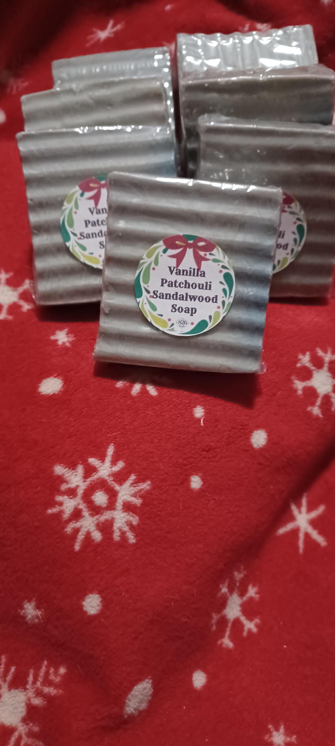 Handmade Christmas Soap – Vanilla • Patchouli • Sandalwood
