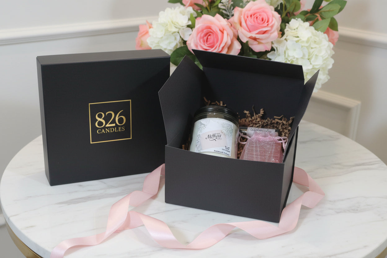 Mother’s Day Candle Gift Set — Patchouli Rose, Cashmere Vanilla & frankincense Myrrh