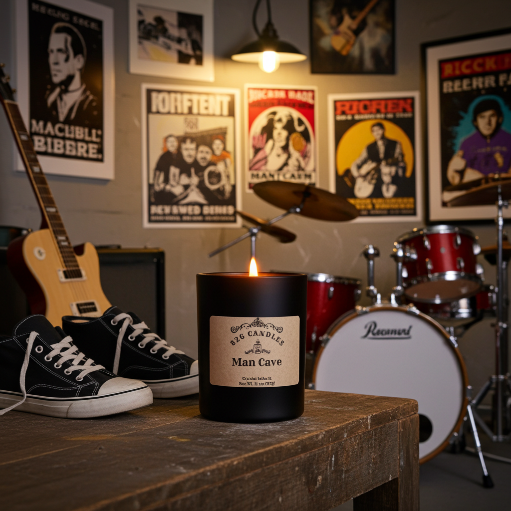 Man Cave Candle - 11oz Amber Bergamot Myrrh