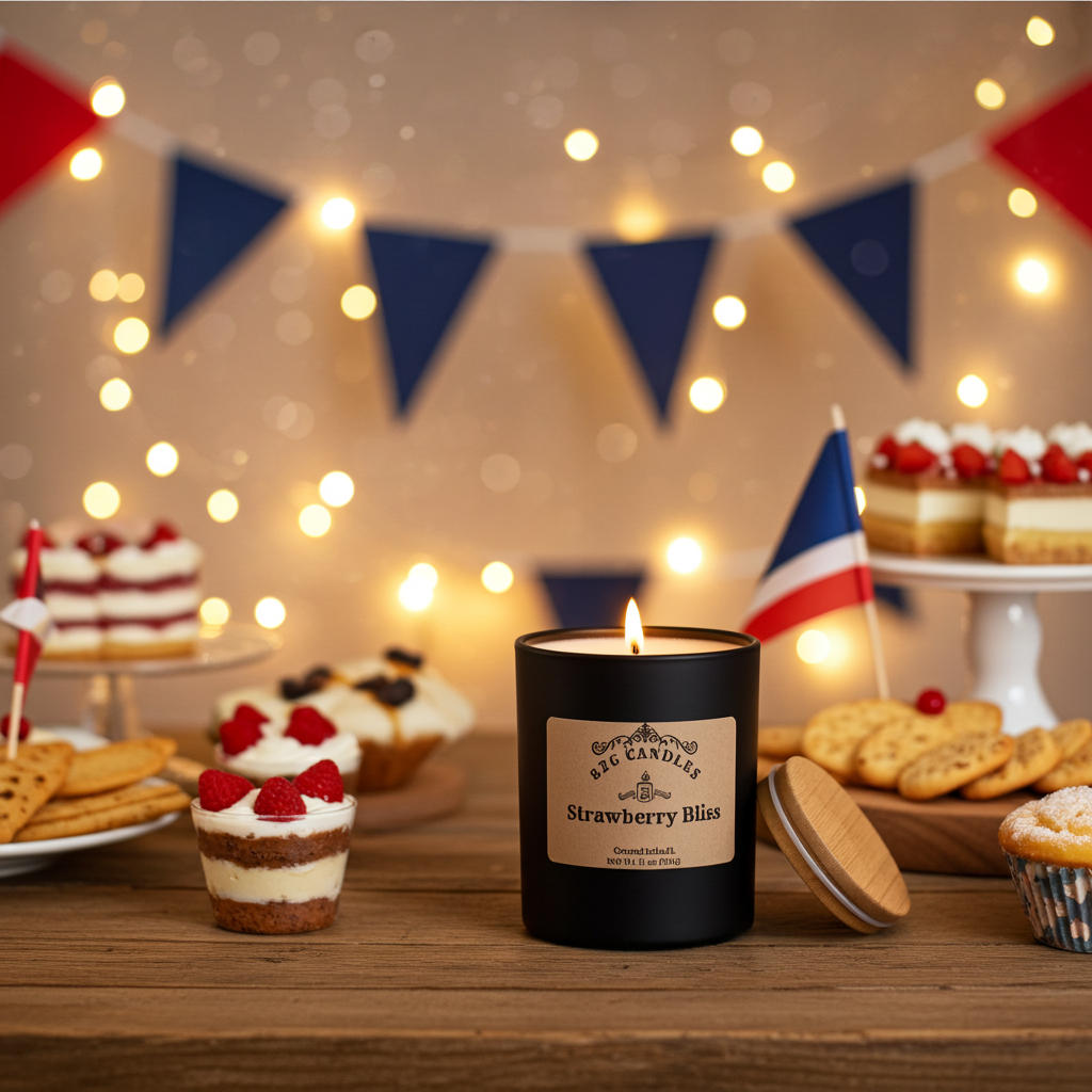 Strawberry Bliss Candle: 11oz Soy Wax Candle