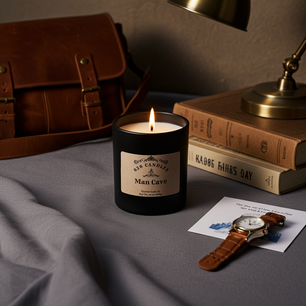 Man Cave Candle - 11oz Amber Bergamot Myrrh