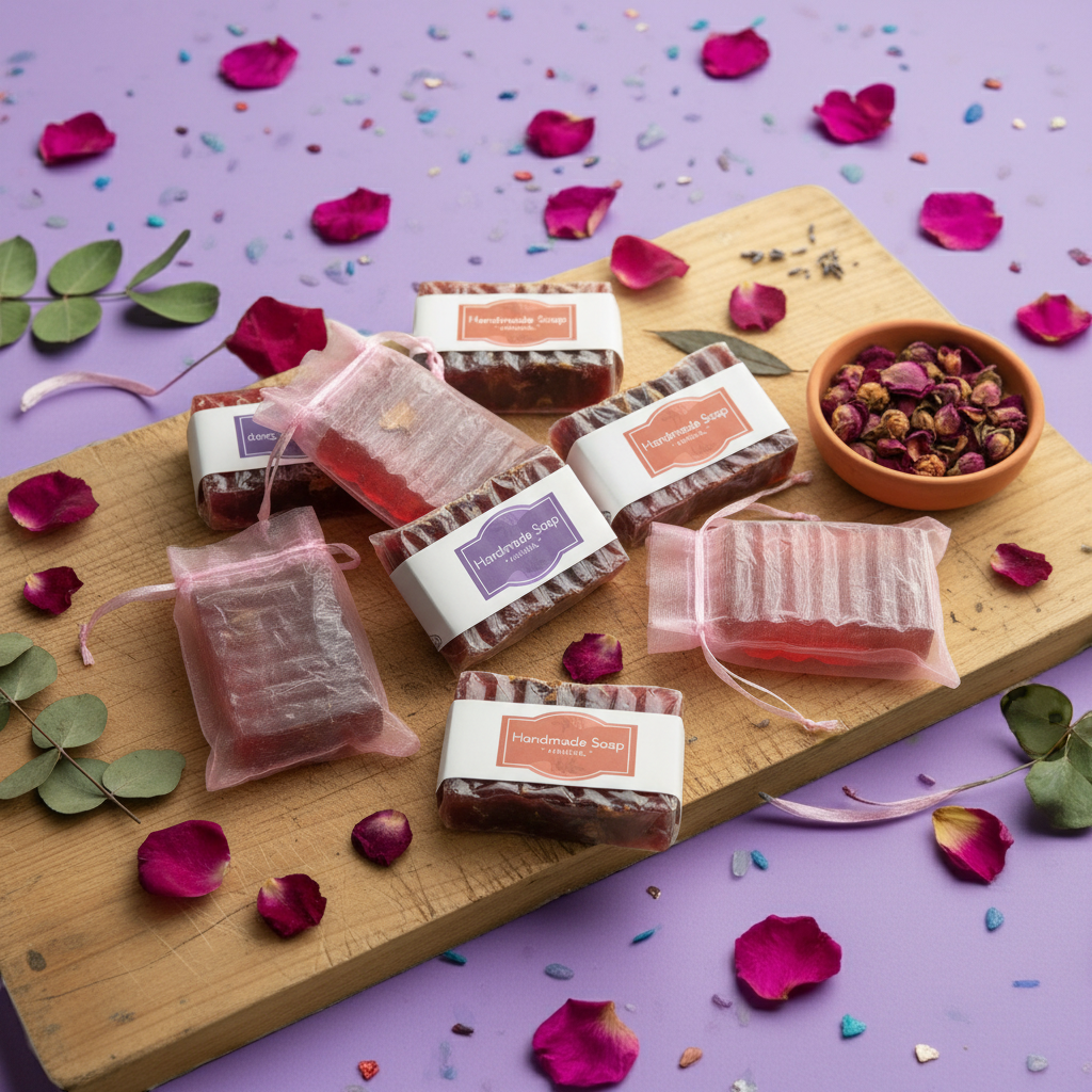 Patchouli & Rose Scented Soap - Handmade Artisan