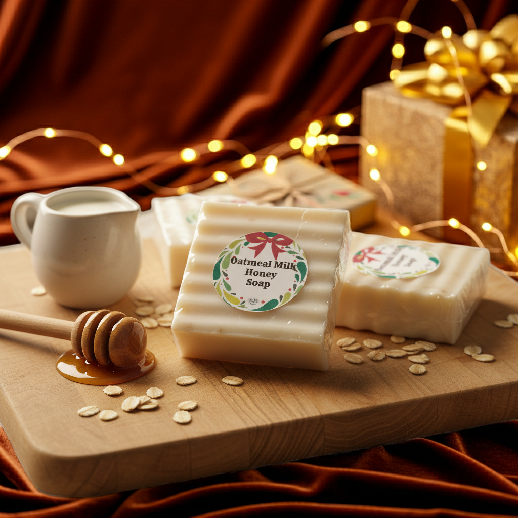 Oatmeal Milk & Honey Soap - Handmade Holiday Gift