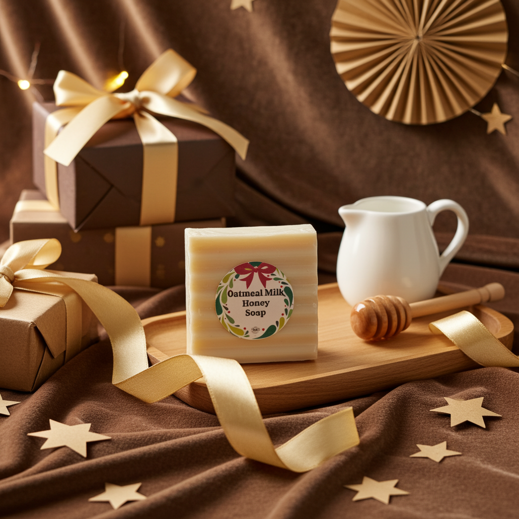 Oatmeal Milk & Honey Soap - Handmade Holiday Gift