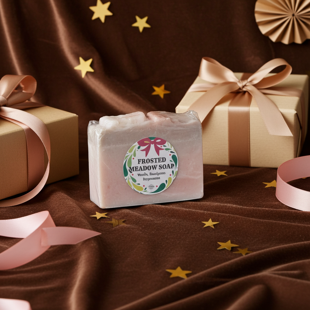 Frosted Meadow Soap - Vanilla Eucalyptus Peppermint