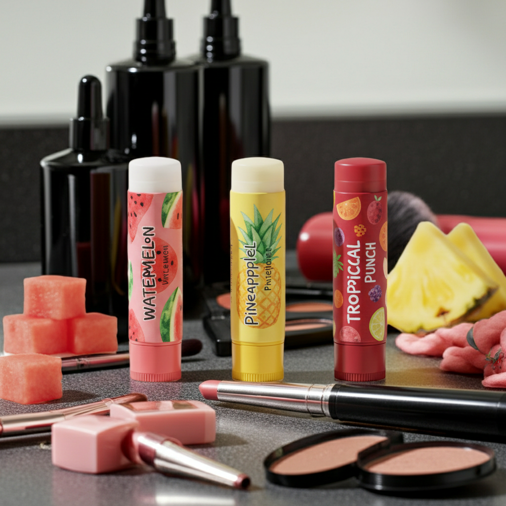 🍉 Watermelon Lip Balm 🍍 Pineapple Lip Balm 🍹 Tropical Punch Lip Balm