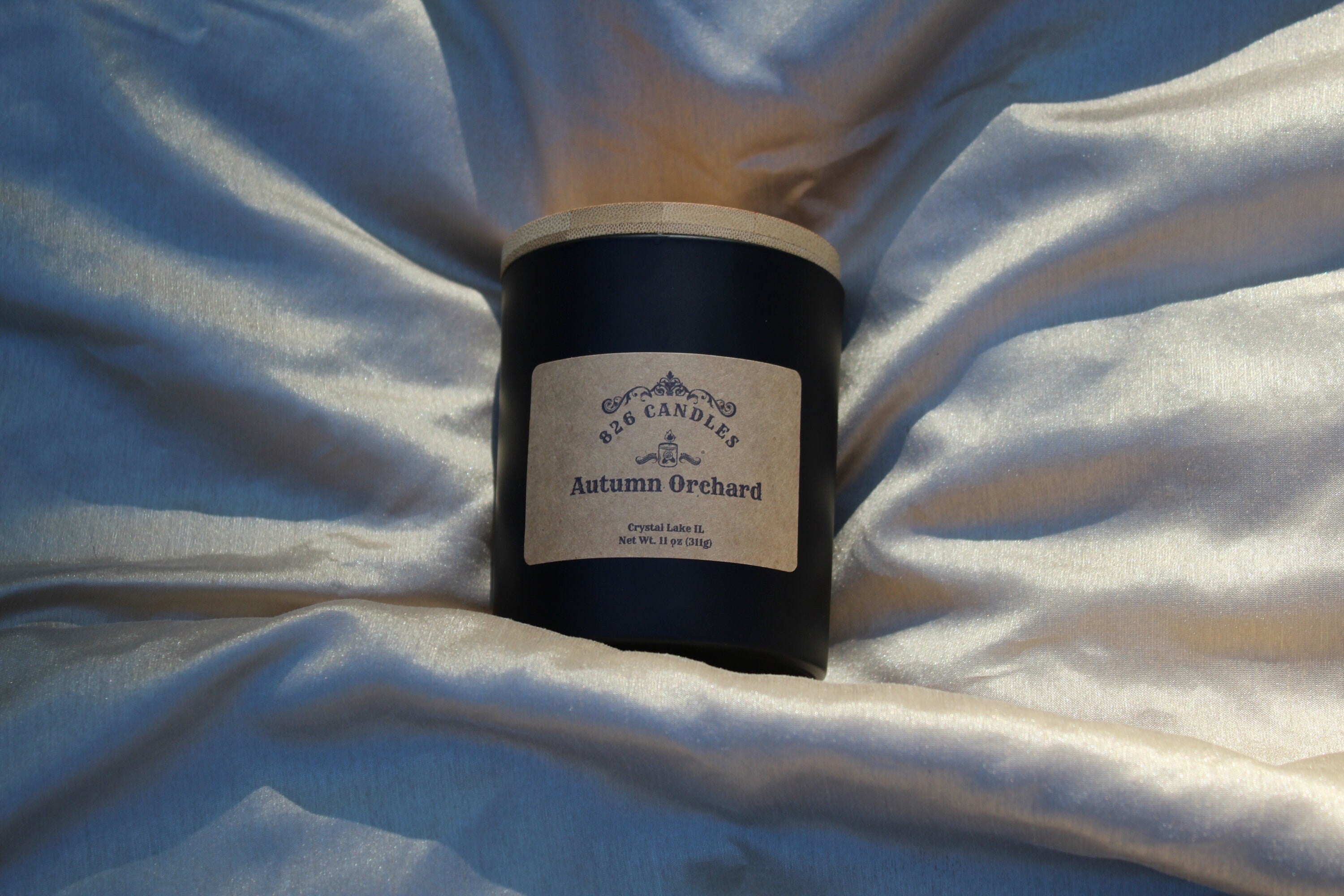 Autumn Orchard Candle: Apple Harvest Scented Soy Candle (11 oz)