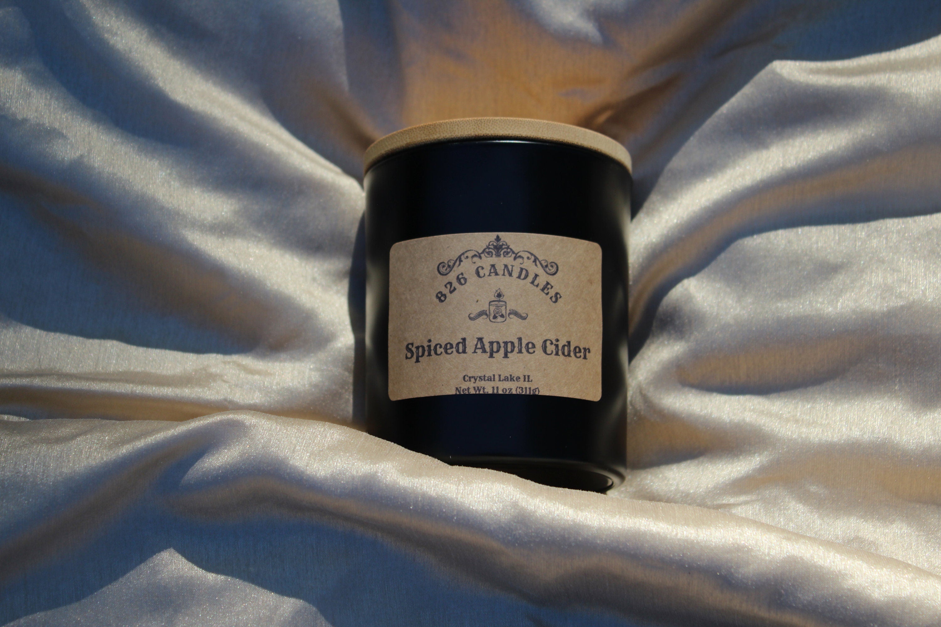 Spiced Apple Cider Candle: 11 oz Soy Wax, Wassail Fragrance