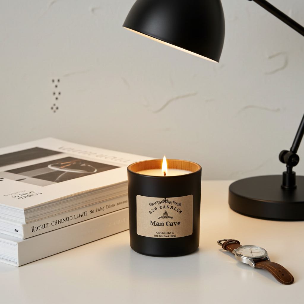 Man Cave Candle - 11oz Amber Bergamot Myrrh