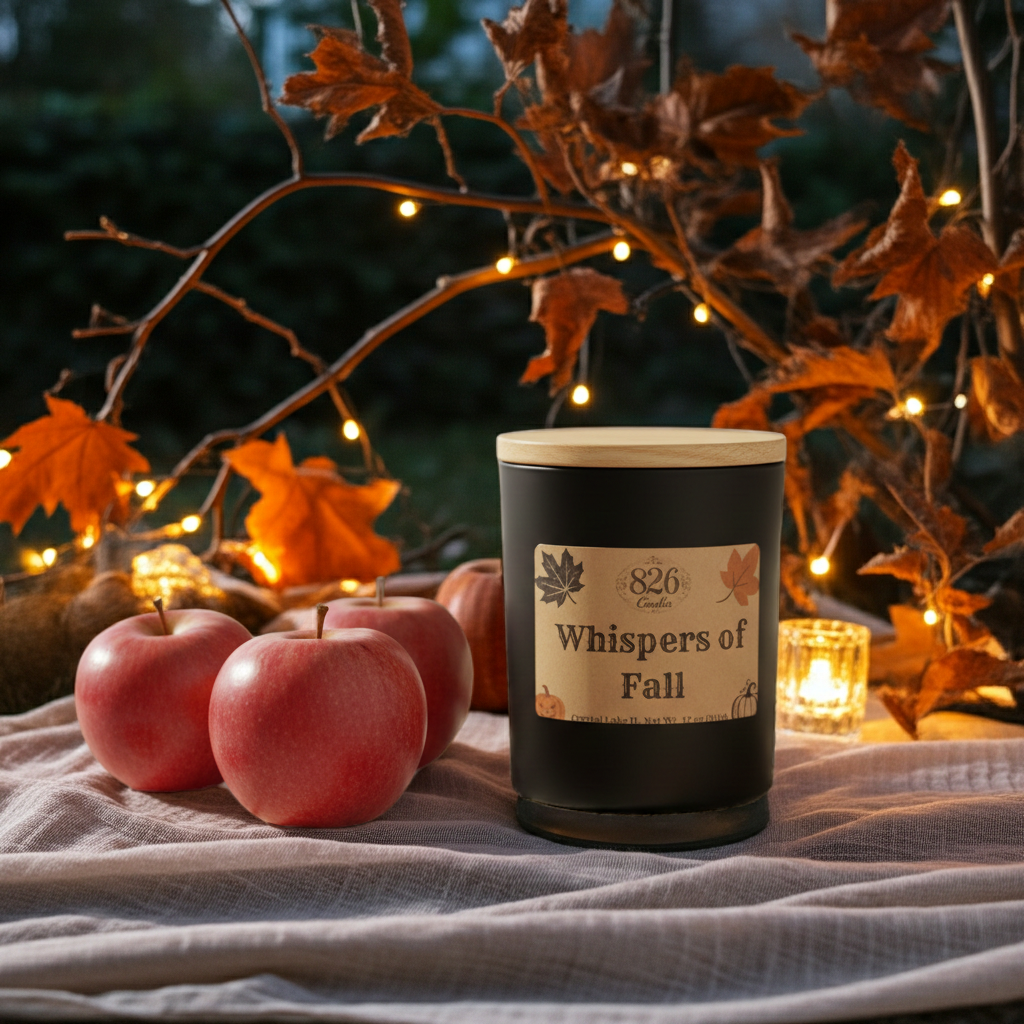 Whispers of Fall 12 oz candle, Apple scented