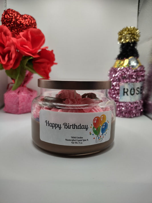 Dessert Candle Birthday cake scented 11 oz candle gift for mom, gift for best friend, gift for her, gift for him,