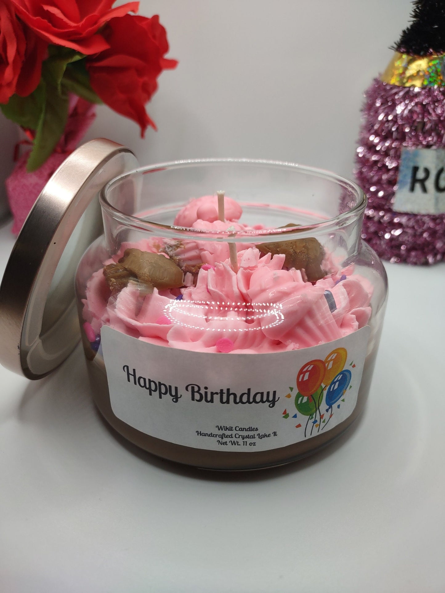 Dessert Candle Birthday cake scented 11 oz candle gift for mom, gift for best friend, gift for her, gift for him,