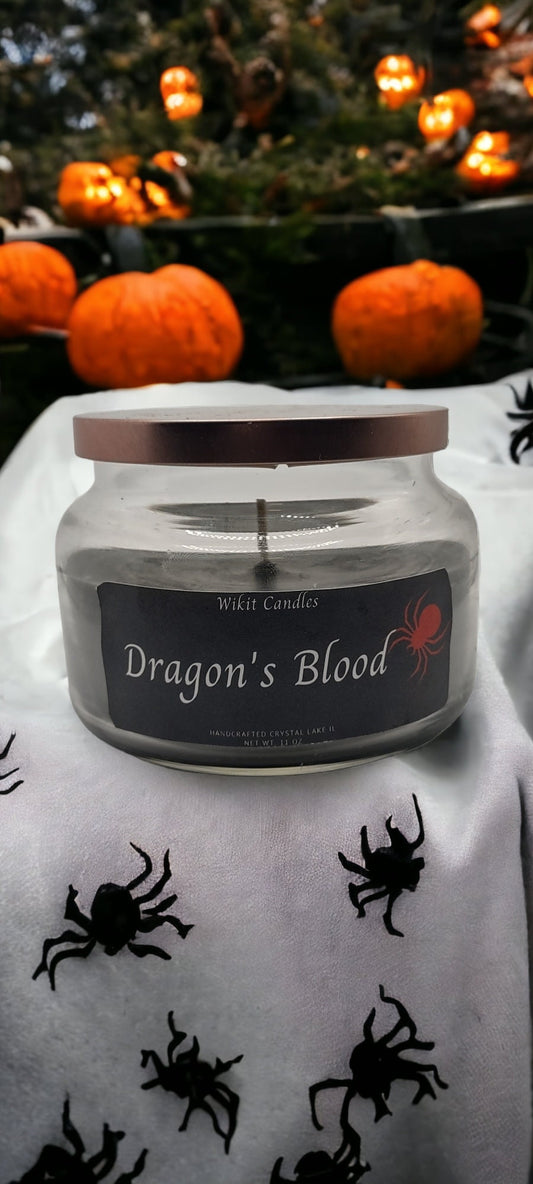 Dragons Blood Halloween collection home decor, 11 oz candle