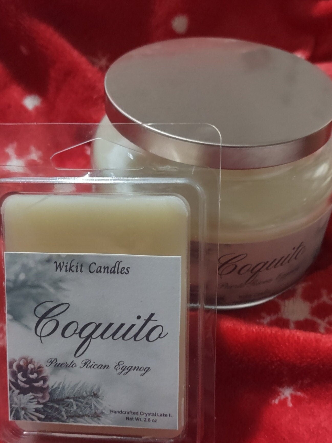 Coquito a Puerto Rican eggnog drink, Christmas gift, home Decore 11 oz candle