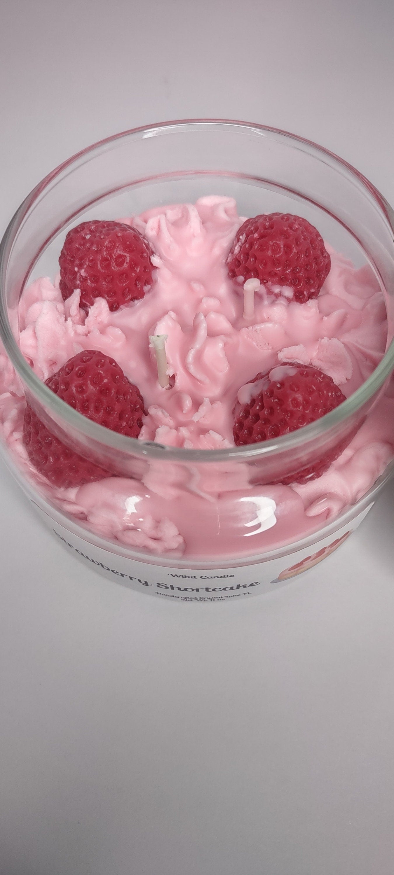 Dessert Candle Strawberry Shortcake 11 oz Candle gift for her home decor best friend gift