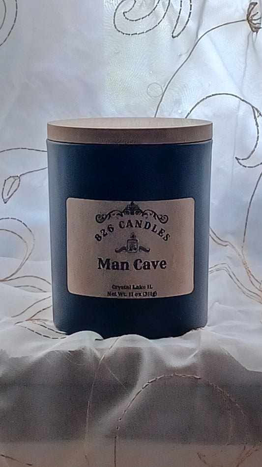 11 oz 'Man Cave' scented candle - a masculine fragrance, perfect as a gift for him.