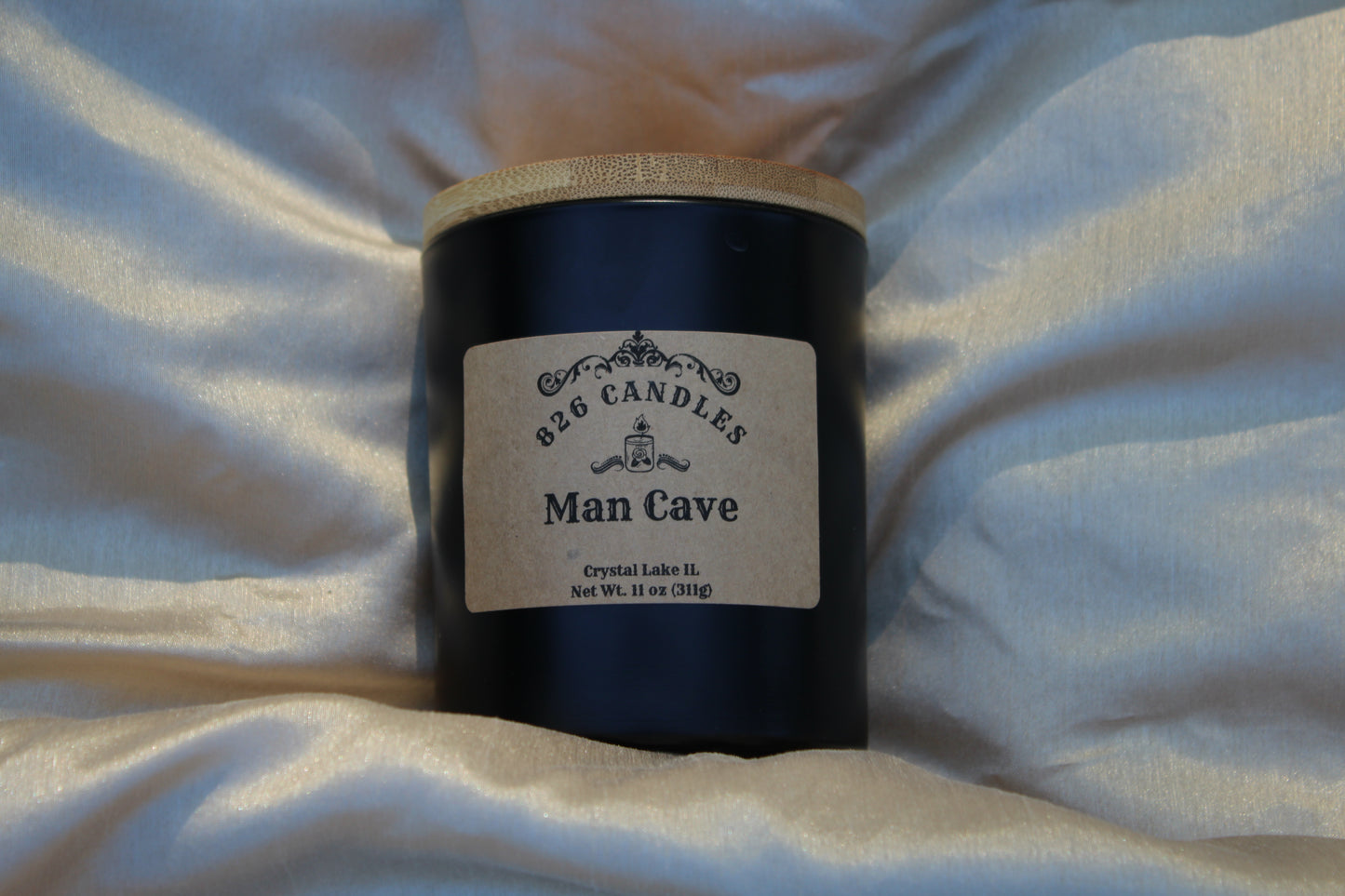 11 oz 'Man Cave' scented candle - a masculine fragrance, perfect as a gift for him.