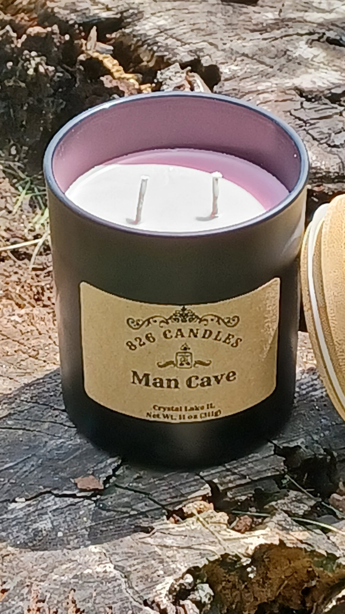 11 oz 'Man Cave' scented candle - a masculine fragrance, perfect as a gift for him.