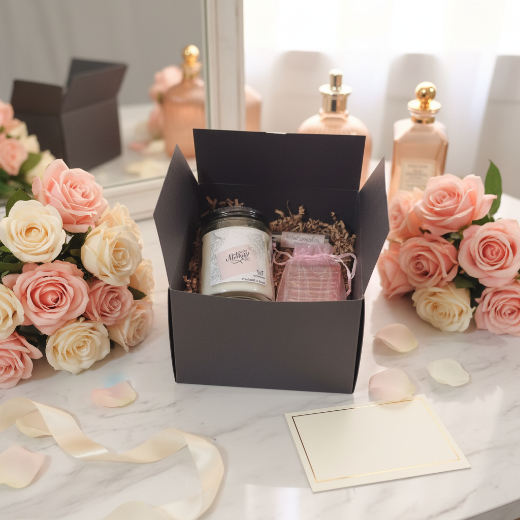 Mother’s Day Candle Gift Set — Patchouli Rose, Cashmere Vanilla & frankincense Myrrh