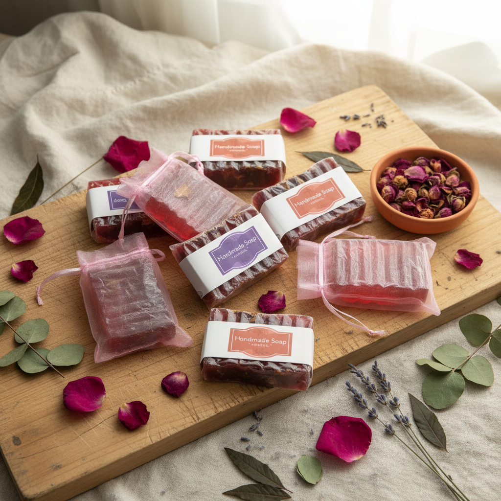 Patchouli & Rose Scented Soap - Handmade Artisan