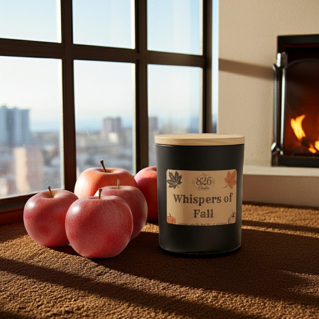 Whispers of Fall 12 oz candle, Apple scented