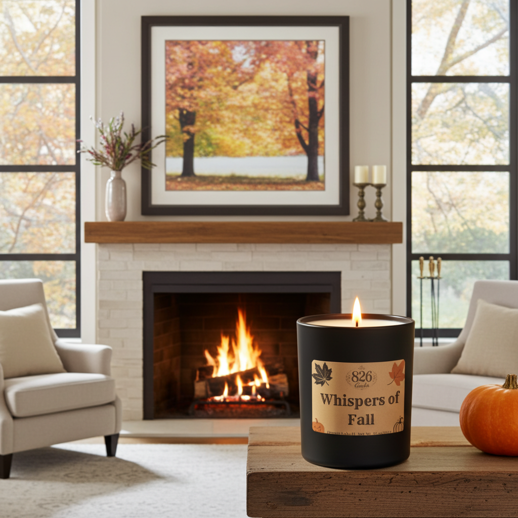 Whispers of Fall 12 oz candle, Apple scented