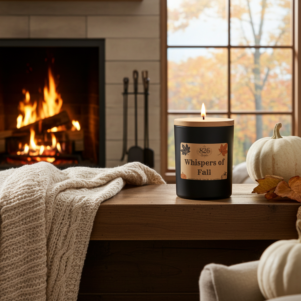Whispers of Fall 12 oz candle, Apple scented