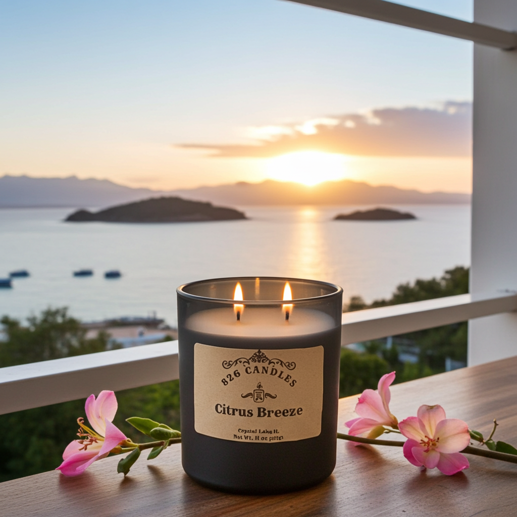 Citrus Breeze Candle - 11oz Lemongrass Verbena